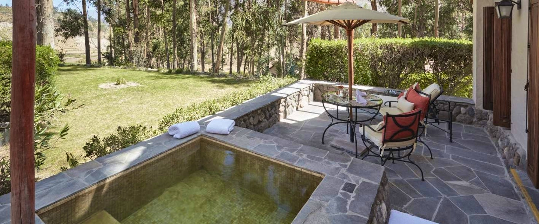 private patio, Las Casitas, A Belmond Hotel, Colca Canyon 