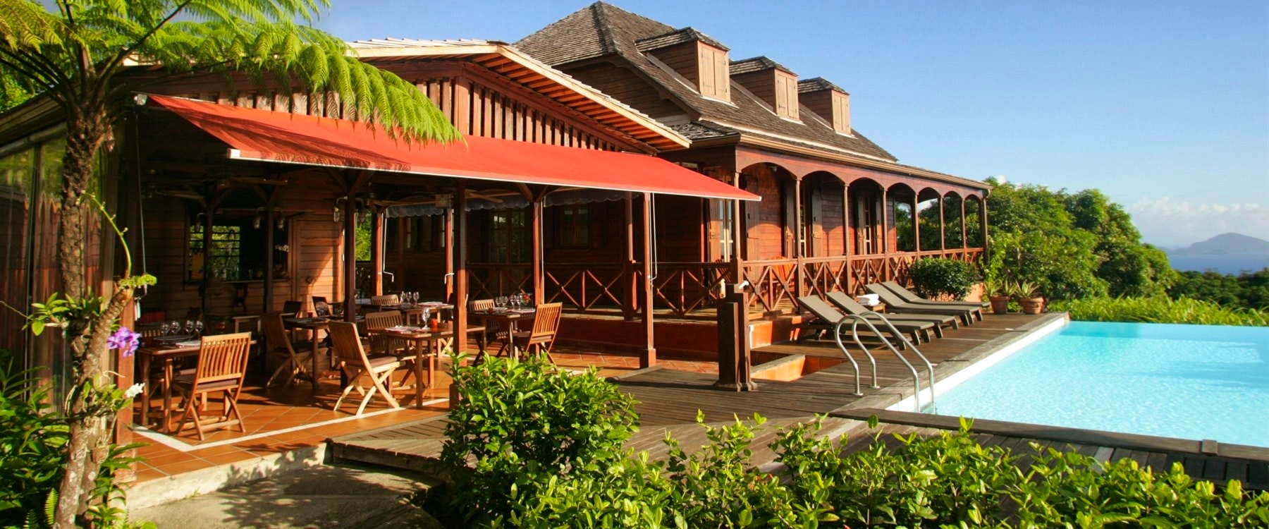 Exterior of Le Jardin Malanga Hotel, Guadeloupe