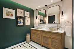 bathroom at paradise cove boutique hotel