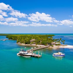 aerial view of little palm island resort spa a noble house resort