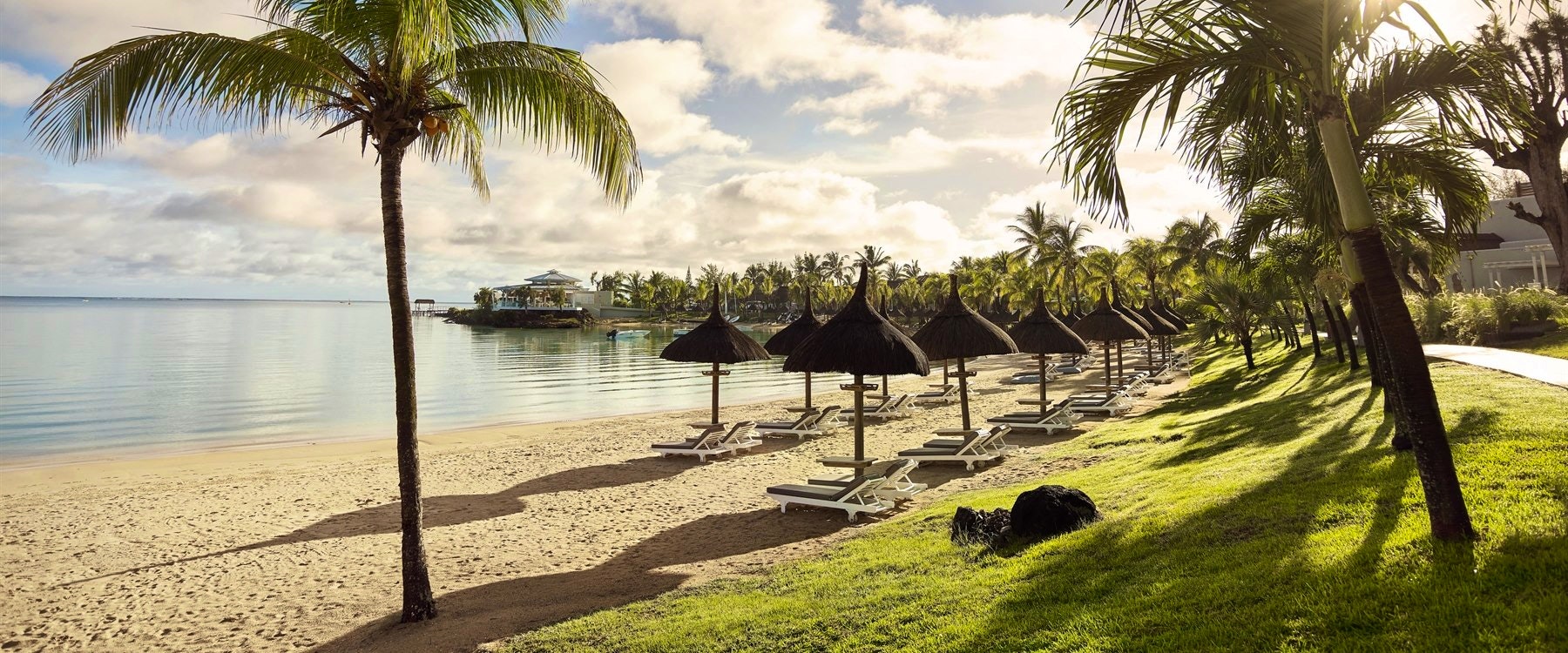 beach area  at lux grand gaube