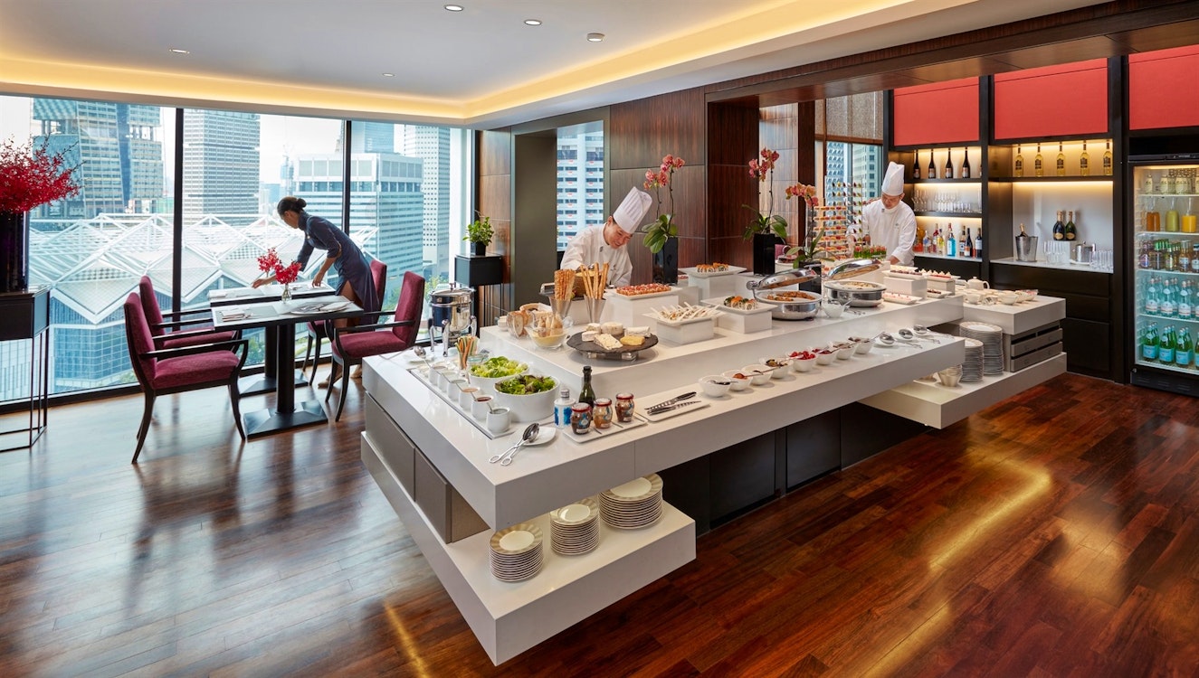 Oriental Club Lounge Food Selection, Mandarin Oriental, Singapore, Asia