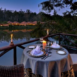 dining by the lake