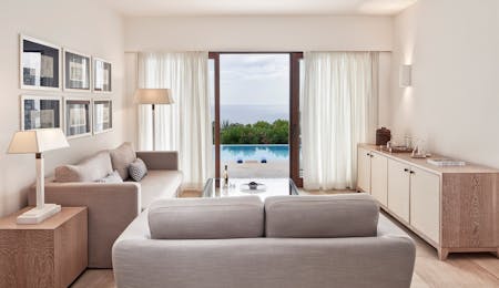 mediterranean maisonette suite sea view with private pool