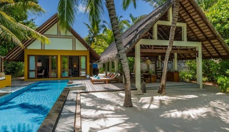 beach villa with pool