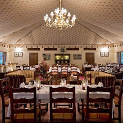 dining tent at samode bagh