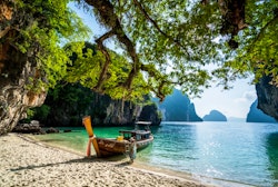 Longtail boat island hopping, Six Senses Yao Noi, Thailand