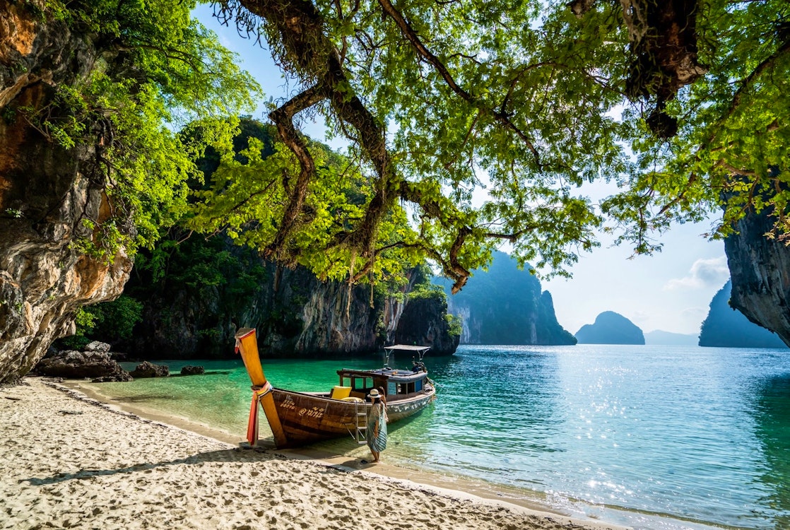 Longtail boat island hopping, Six Senses Yao Noi, Thailand