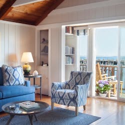 Living Area at The Cottages & Loft, Boat Basin, Nantucket