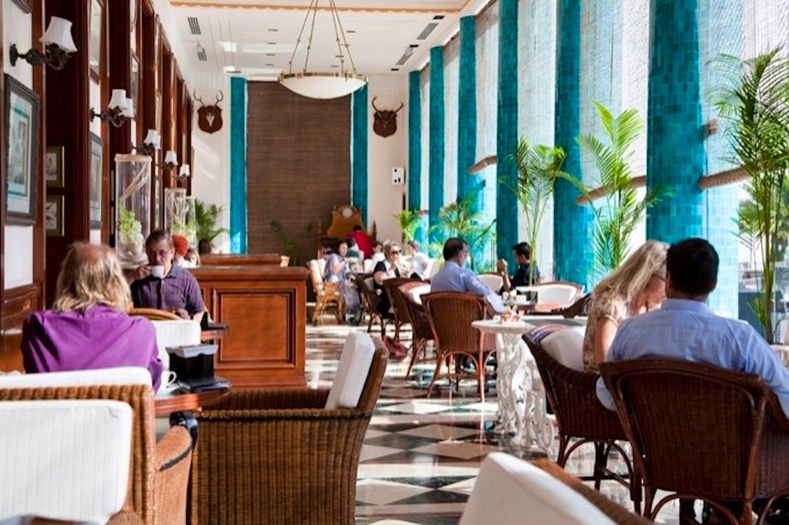 the atrium at the imperial new delhi