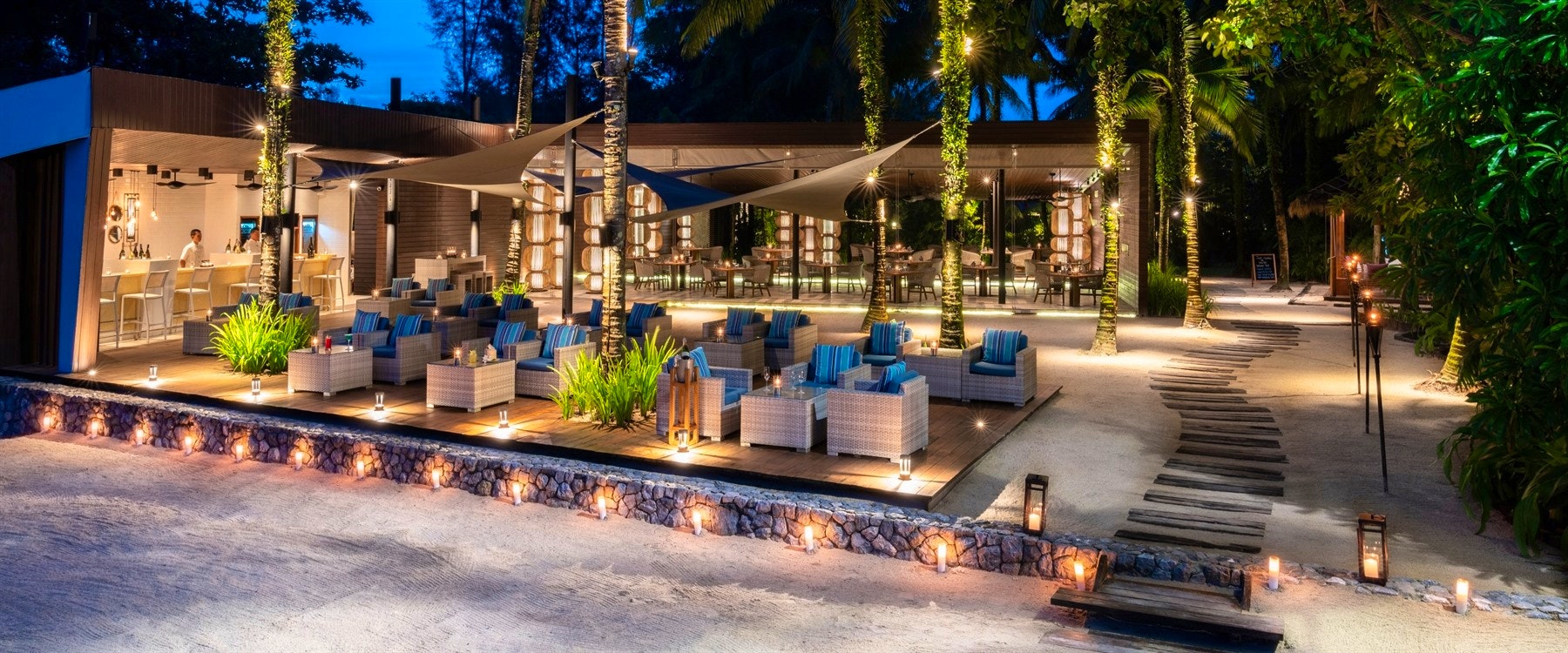 Beach Bar at The Sarojin, Thailand 