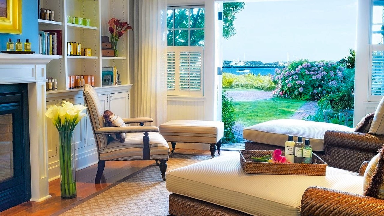 spa relaxation room at white elephant hotel nantucket
