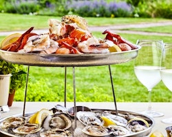 brant point grill seafood tower at white elephant hotel nantucket