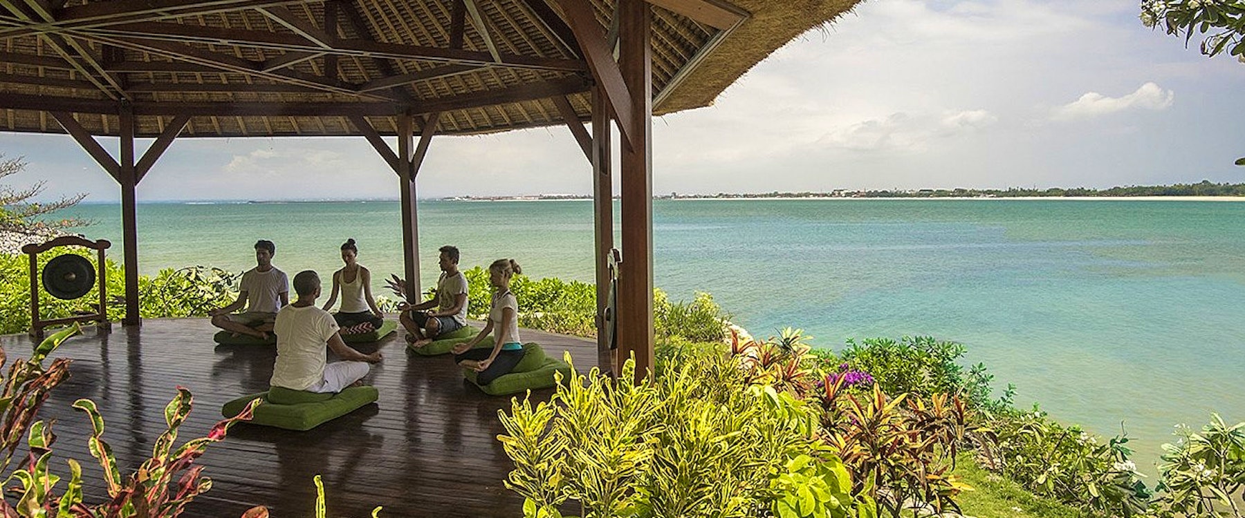 Meditation at nirvana shanti at Four Seasons Resort Bali at Jimbaran Bay