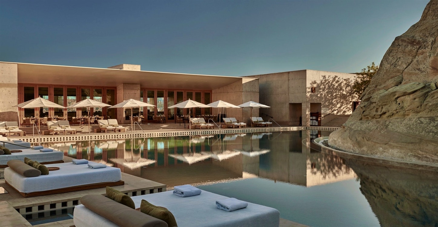 exterior of amangiri canyon point 