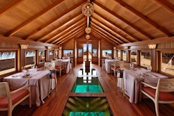 Indoor dining at Batheli Restairant, Milaidhoo, Maldives