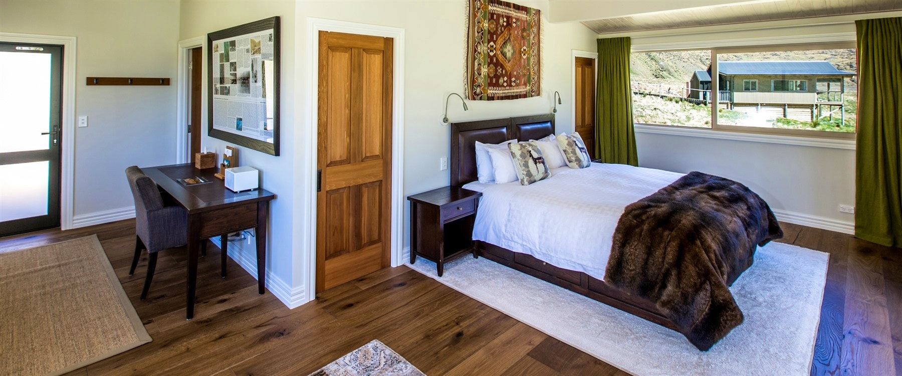 Chalet Bedroom at Minaret Station, Wanaka