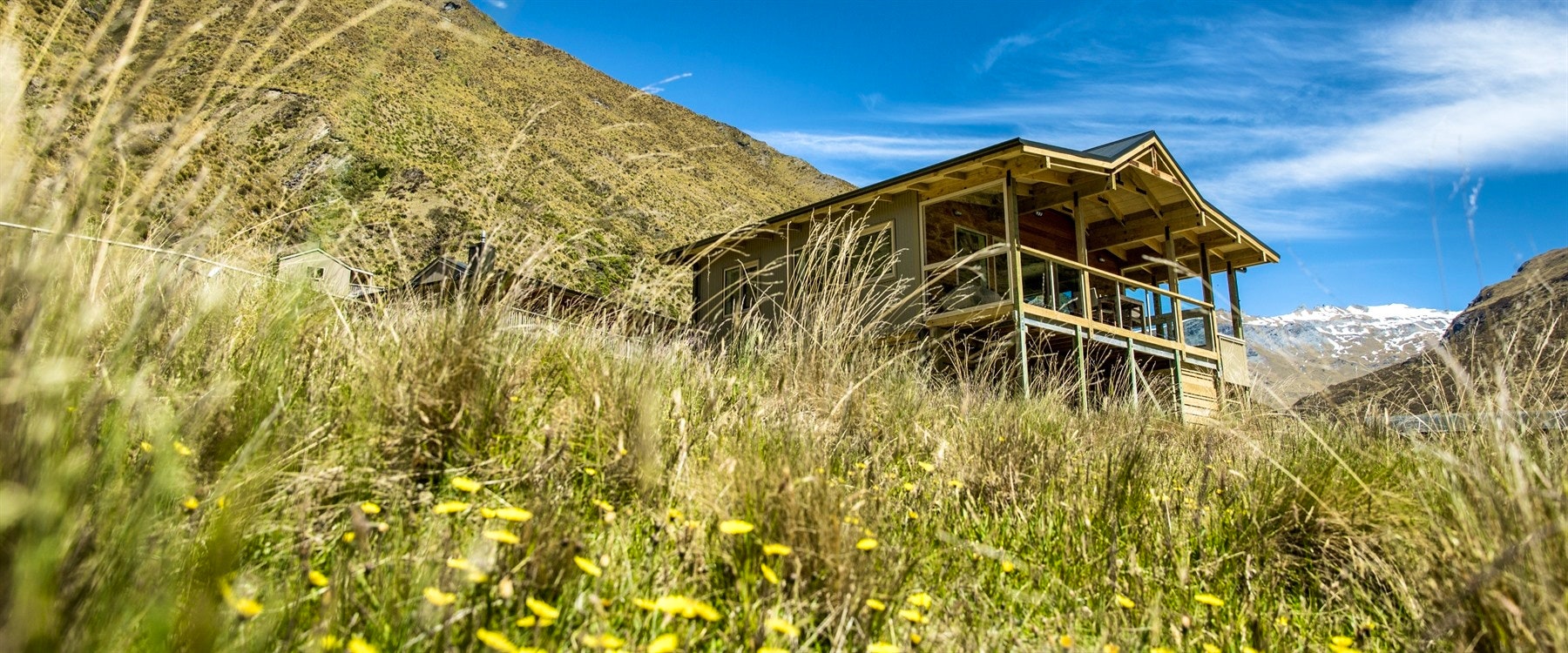 Exterior of Chalet at Minaret Station, Wanaka