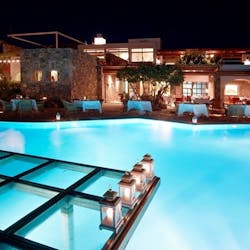 Minotaure Restaurant, St Nicolas Bay, Crete, Greece