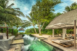 beach villa with pool