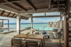 water villa sunrise or sunset