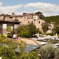 Pool Area at Castel Monastero, Tuscany, Italy