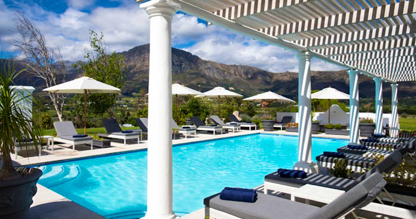 Pool at Mont Rochelle Hotel, Cape Town