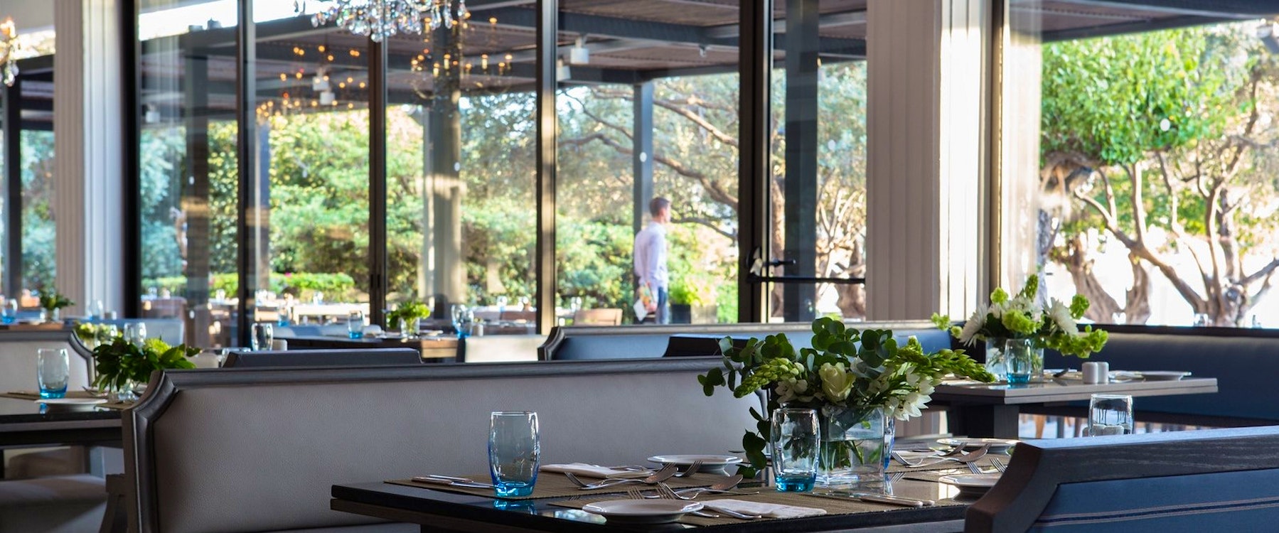 Interior of Mosaics Restaurant at Almyra, Paphos, Cyprus