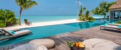Swimming Pool at Four Seasons Private Island Maldives at Voavah