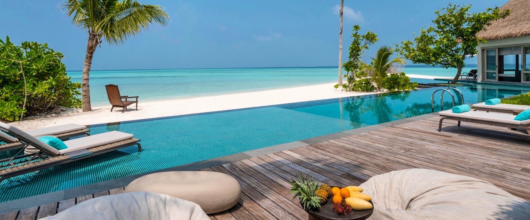 Swimming Pool at Four Seasons Private Island Maldives at Voavah
