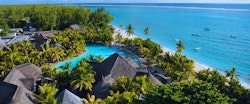 Aerial View of Dinarobin Beachcomber Golf Resort & Spa, Mauritius