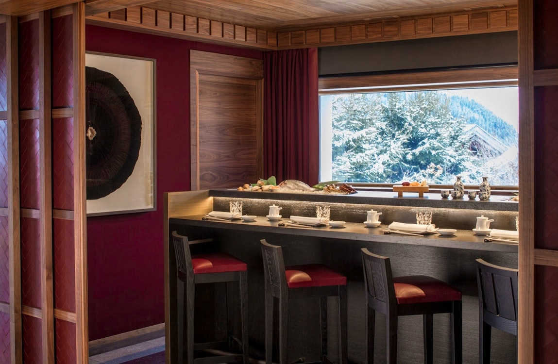 Kaito Restaurant at Four Seasons Hotel Megève, France