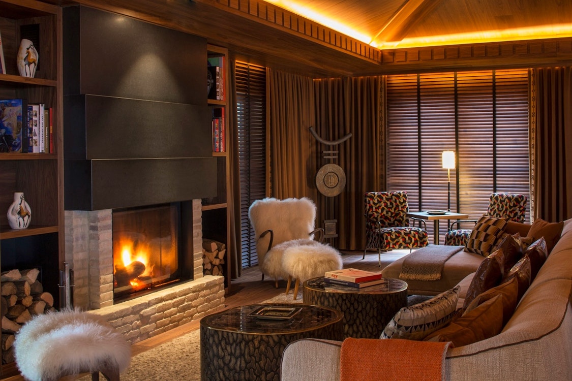 Lobby area at Four Seasons Hotel Megève, France