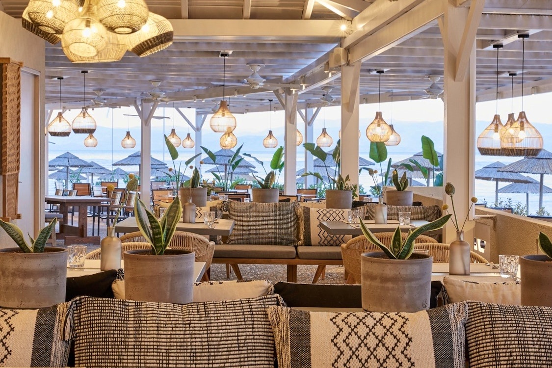 deck bar and grill at marbella corfu greece