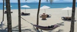 The beach at Four Seasons Resort The Nam Hai, Hoi An, Vietnam