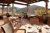 Back Patio at The Oasis at Death Valley, California 