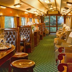 Car in the evening on Rovos Rail, South Africa