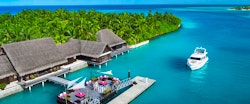 Arrival jetty at One&Only Reethi Rah, Maldives, Indian Ocean