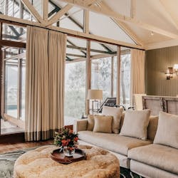 Wolgan Villa living room at Emirates One&Only Wolgan Valley