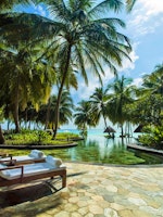 Main pool at oneonly reethi rah maldives, Indian Ocean