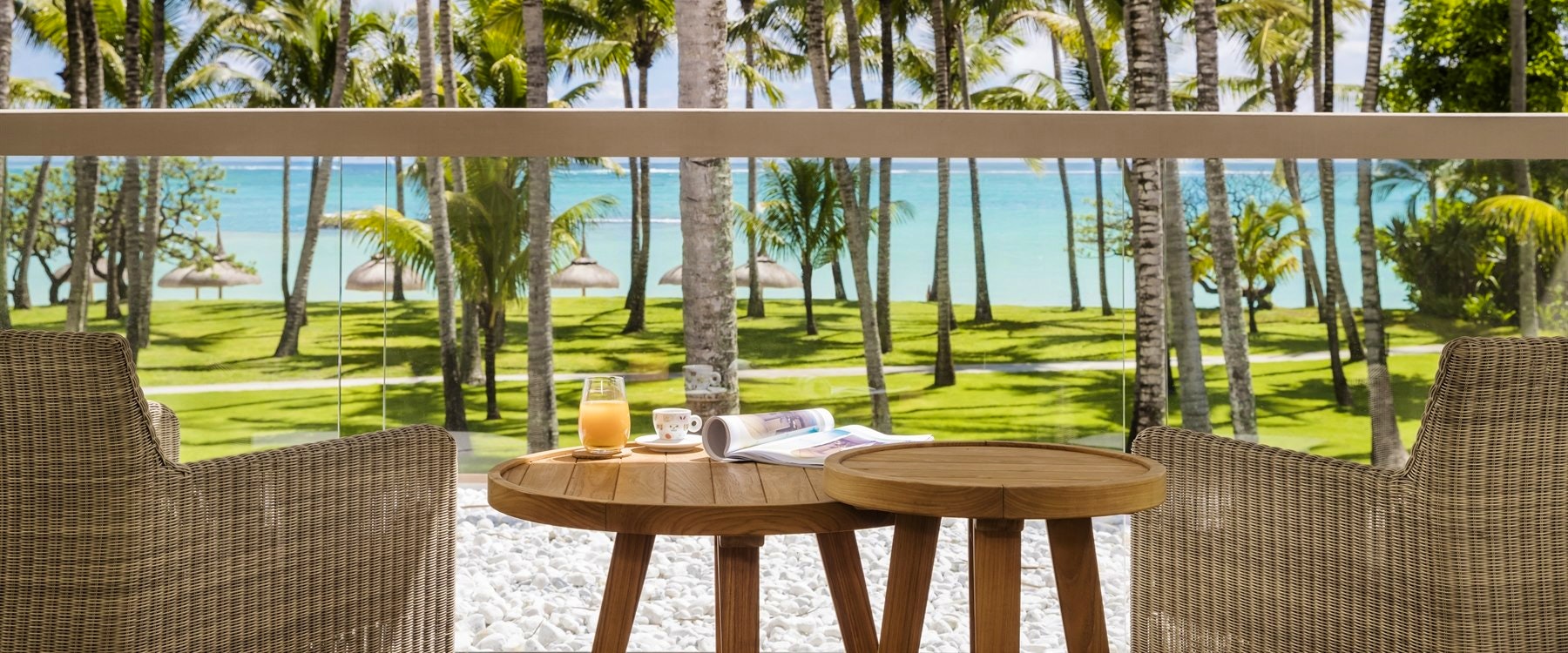 Ocean Room Balcony at One&Only Le Saint Geran, Mauritius 