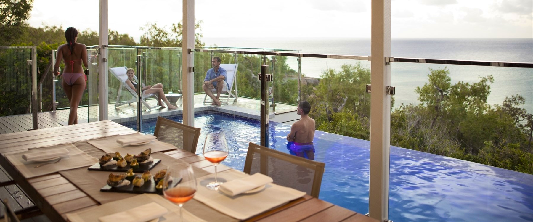 Outdoor area at the villa, Lizard Island, Great Barrier Reef Island