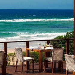 Outdoor dining at White Pearl Resort