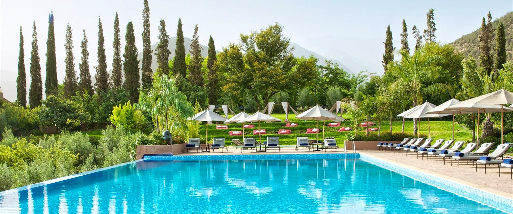Infinity Pool at Kasbah Tamadot, Marrakech, Morocco