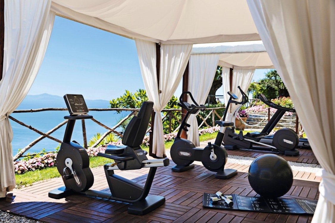 Gym, Palazzo Avino, Amalfi Coast, Italy