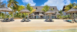 Sunloungers at Paradis Hotel & Golf Club, Mauritius