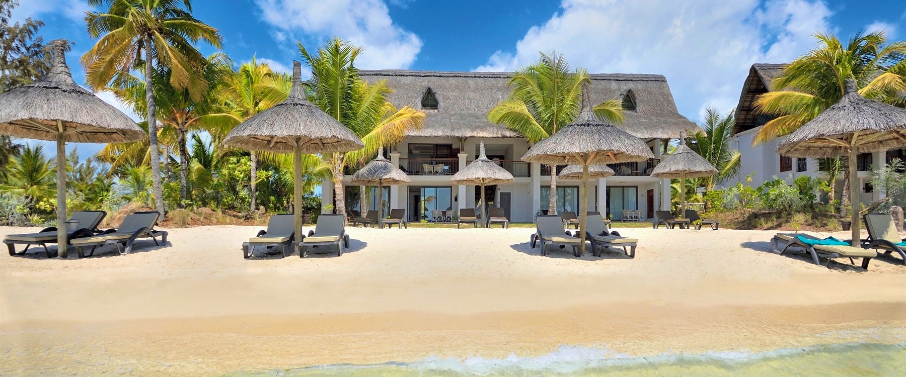 Sunloungers at Paradis Hotel & Golf Club, Mauritius