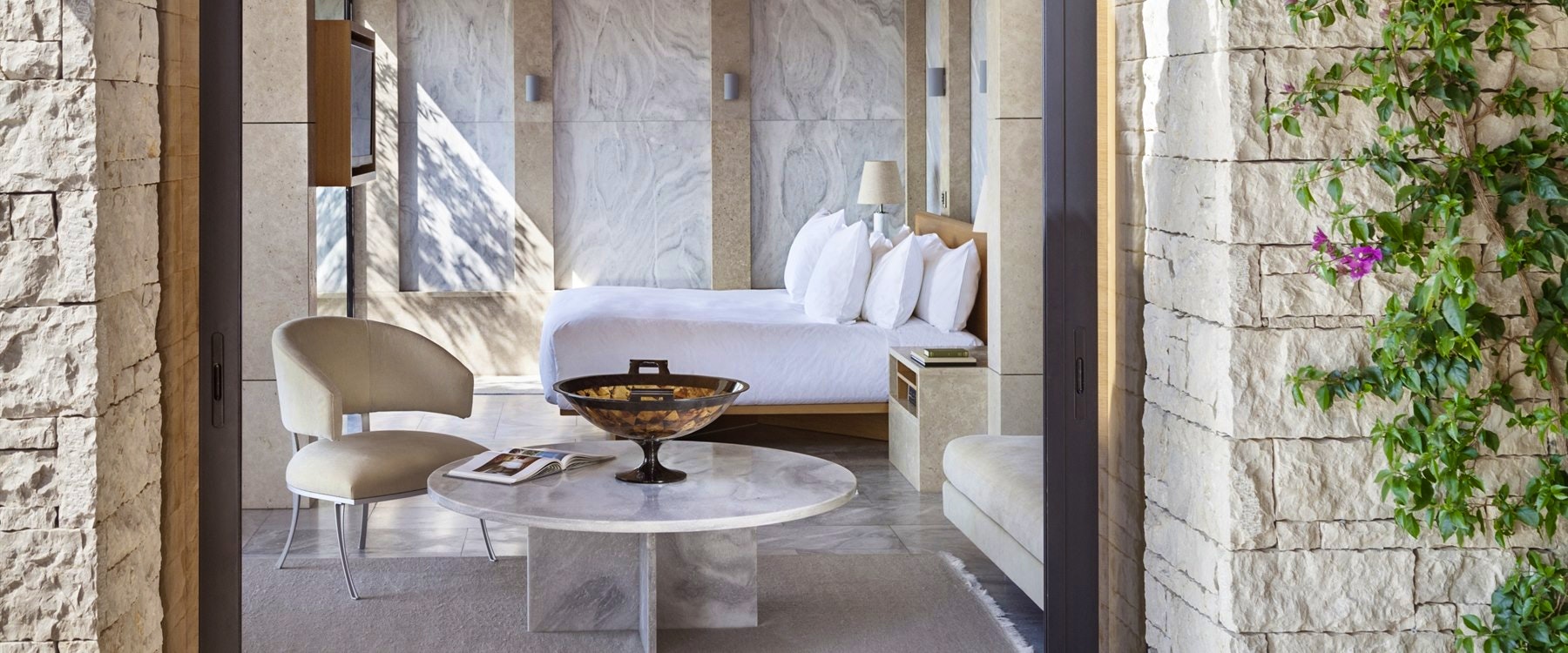 Pavilion Bedroom at Amanzoe, Peloponnese, Greece