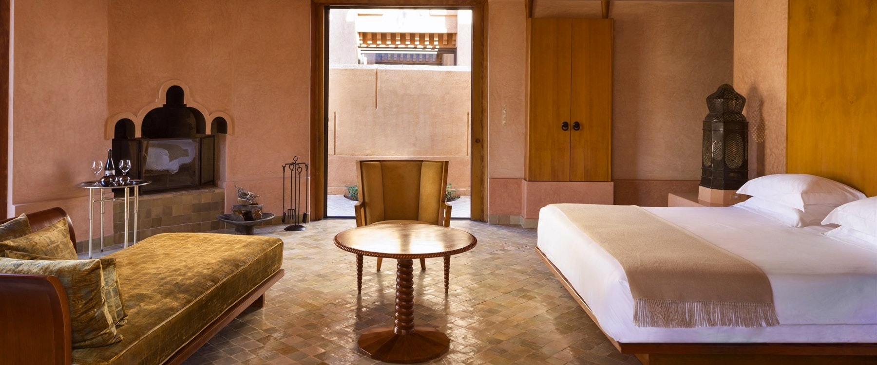 Pavilion Bedroom at Amanjena, Marrakech, Morocco