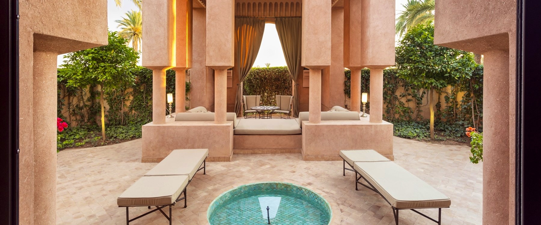 Pavilion Outdoors at Amanjena, Marrakech, Morocco